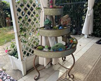 R13 - $50. 3 Tiered Fairy Garden Planter. 