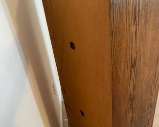 R15 - $40. Small Storage Cabinet with 3 Adjustable Shelves inside. Measures 22" x 16.5" x 50" tall. 
