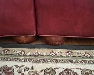 R7 - $425. Ethan Allen 3 Piece Leather Sectional. Measures 109" x 106". Does show wear on the leather but it's sturdy and no rips/holes etc. 