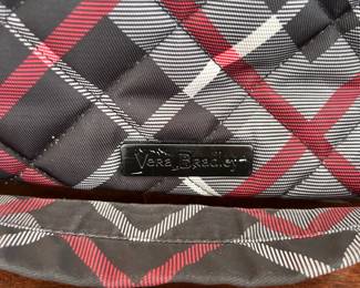 R48 - $50. Vera Bradley Performance Twill Triple Zipper Paris Plaid. 