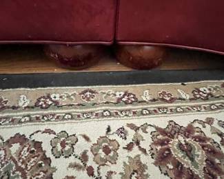 R7 - $425. Ethan Allen 3 Piece Leather Sectional. Measures 109" x 106". Does show wear on the leather but it's sturdy and no rips/holes etc. 