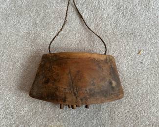 R65 - $30. Vintage Carved Wooden Bell
