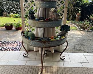 R13 - $50. 3 Tiered Fairy Garden Planter. 