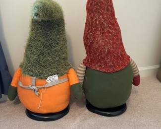R58 - $25. Livarno Home Tall Floor Gnomes. Measures 30" tall. 