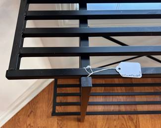 R21 - $25 Each. 2 Available. Metal Shelves - have been used for plants. Clean, no rust & Sturdy! 2 Available. Each measures 35.5" wide x 10.5" deep x 27.75" tall. 