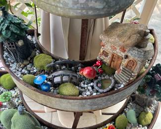 R13 - $50. 3 Tiered Fairy Garden Planter. 