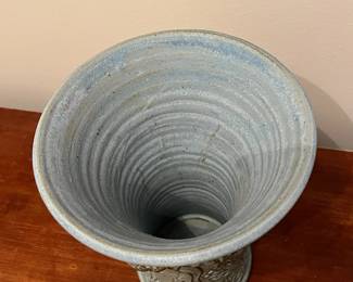R73 - $35. L.B. Timberlake Signed Pottery. Coastal Turtles. Measures 6.75" x 8.25" tall. 