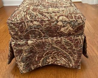 R8 - $20. Small Upholstered Stool. Measures 17" x 12" x 10" tall. 