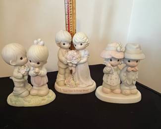 R53 - $55. Lot #1. Precious Moments Enesco. 8 Pieces. No issues noted. 
