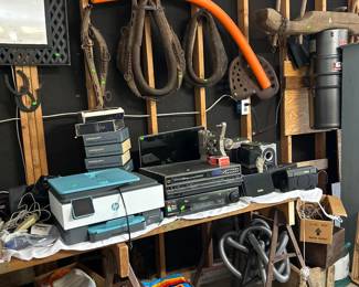 Printer, radios, 8 mm camera