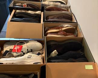 Men's New in Box, New Balance, Sperry Topsider, Merrill, Mephisto and Doc Martin's for sale.