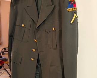 Vintage Vietnam Army Jacket Second Armored Division Hell on Wheels.