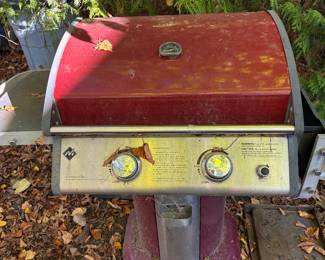 Propane gas grill.