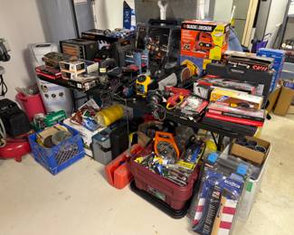 Black & Decker, Craftsman, Skil and Dualsaw to name a few. All new in box!