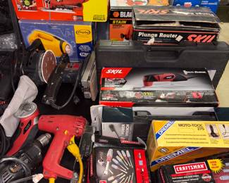 Black & Decker orbital jigsaw. Craftsman 13 piece screw driver set and 14 piece nut driver set.