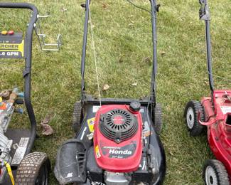 Honda easy start self-propelled lawn mower.