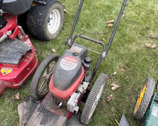 Craftsman 6.75 HP self-propelled lawn mower.