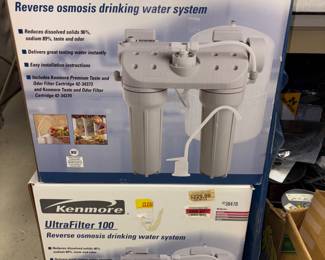 Kenmore whole home RO (reverse osmosis) water filtration system for drinking water.  Multiple systems available for sale