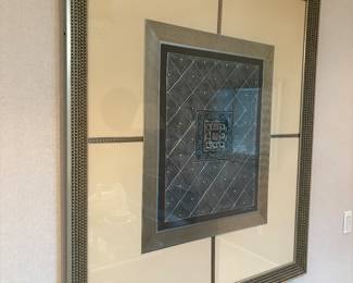 Home decor. Wall Art. Silver and Gray tones.