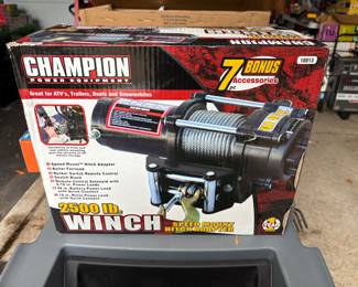 New in Box Champion 2500LB Winch (multiple available).