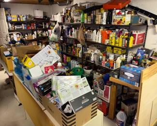 Hundreds of items for sale, many new in box, never used.