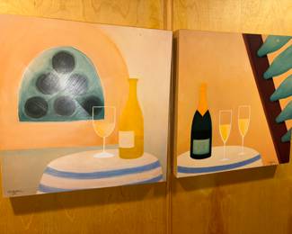 Wine themed wall art