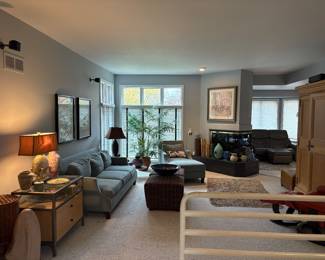 All living room furniture, accent pieces and decor is included in the sale.