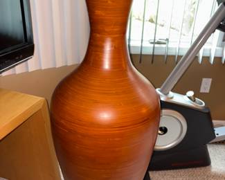 Home decor. Large decorative vase. Brown and gold tones.