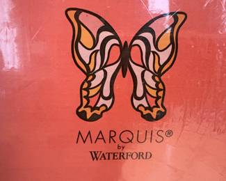 New in box Marquis by Waterford Blue Vase. Approximately 15 inches high. Multiple available for sale.