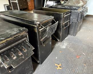 Vintage Army issue steel cases.