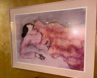 Female inspired pink tone wall art