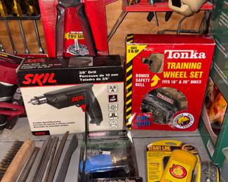 New in box Craftsman locking wrench. New in Box Skil 3/8 inch drill.