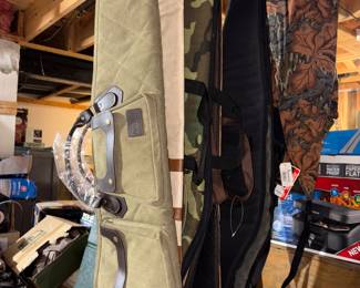 Soft rifle cases for hunting.