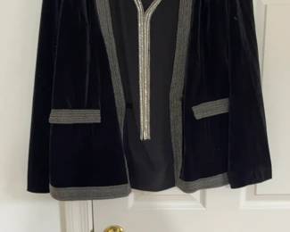 MSK Black Velvet Embellished Jacket