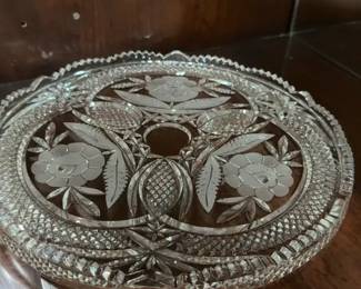 Cut Crystal Platter