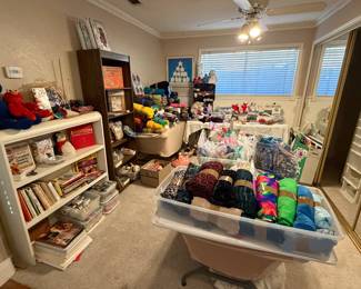 Crafting supplies and fleece