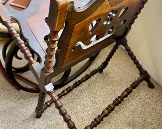 Antique magazine rack 