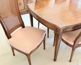 Dining chairs by Henredon - cane-backs Upholstered seats