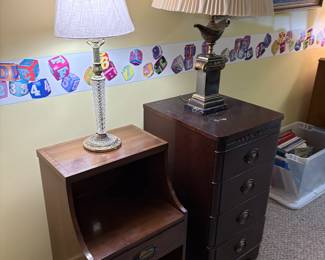 Four-door, nightstand, single drawer, and nightstand with a single drawer and shelf