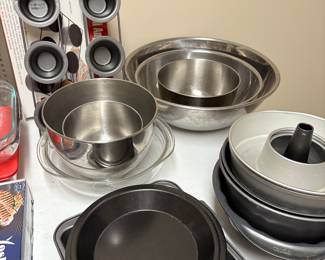 Sheet pans, brownie pans, muffin tins, and more
