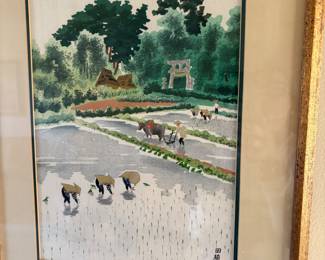 Asian watercolor - set of four available