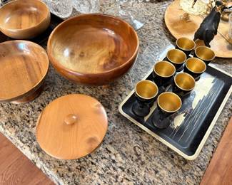 Myrtle wood pieces