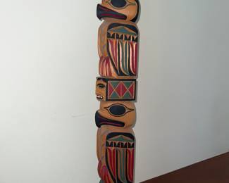 L Rudik Wooden Totem  Pole