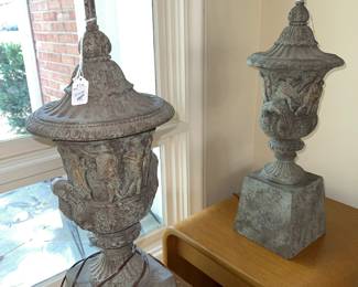 Freeman / Hindman Pair of Grecian Lamps