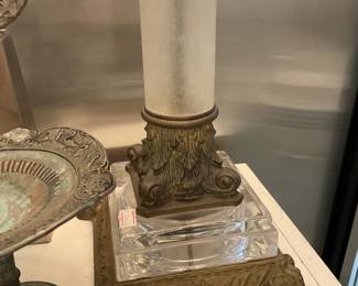 Art deco style table lamp (37” tall) $70 + tax