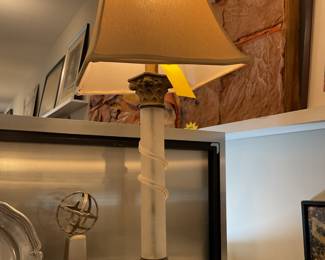 Art deco style table lamp (37” tall) $70 + tax