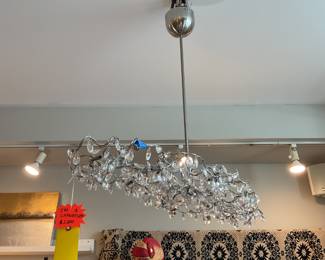 Handmade wire and crystal beaded chandelier $700 + tax 