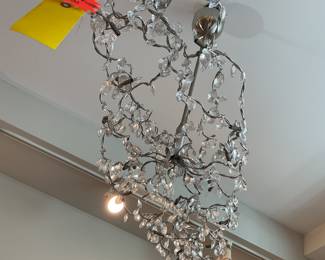 Handmade wire and crystal beaded chandelier $700 + tax 