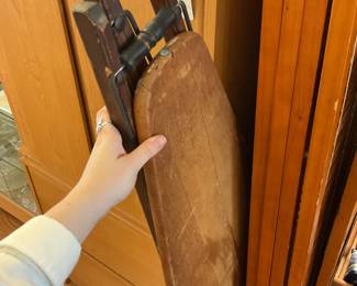 Antique wooden ironing board