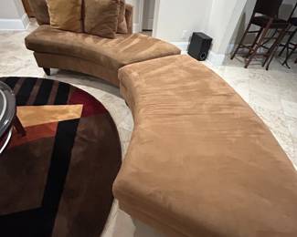 Circular rug- items in background not for sale 